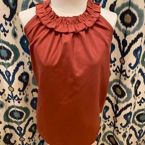 Ann Taylor Sleeveless Tie-Collar Top - NWT‼️‼️